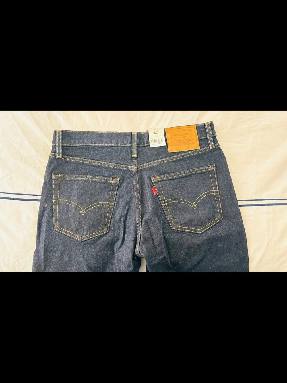 Levi's Dark Blue Raw Denim Jeans
